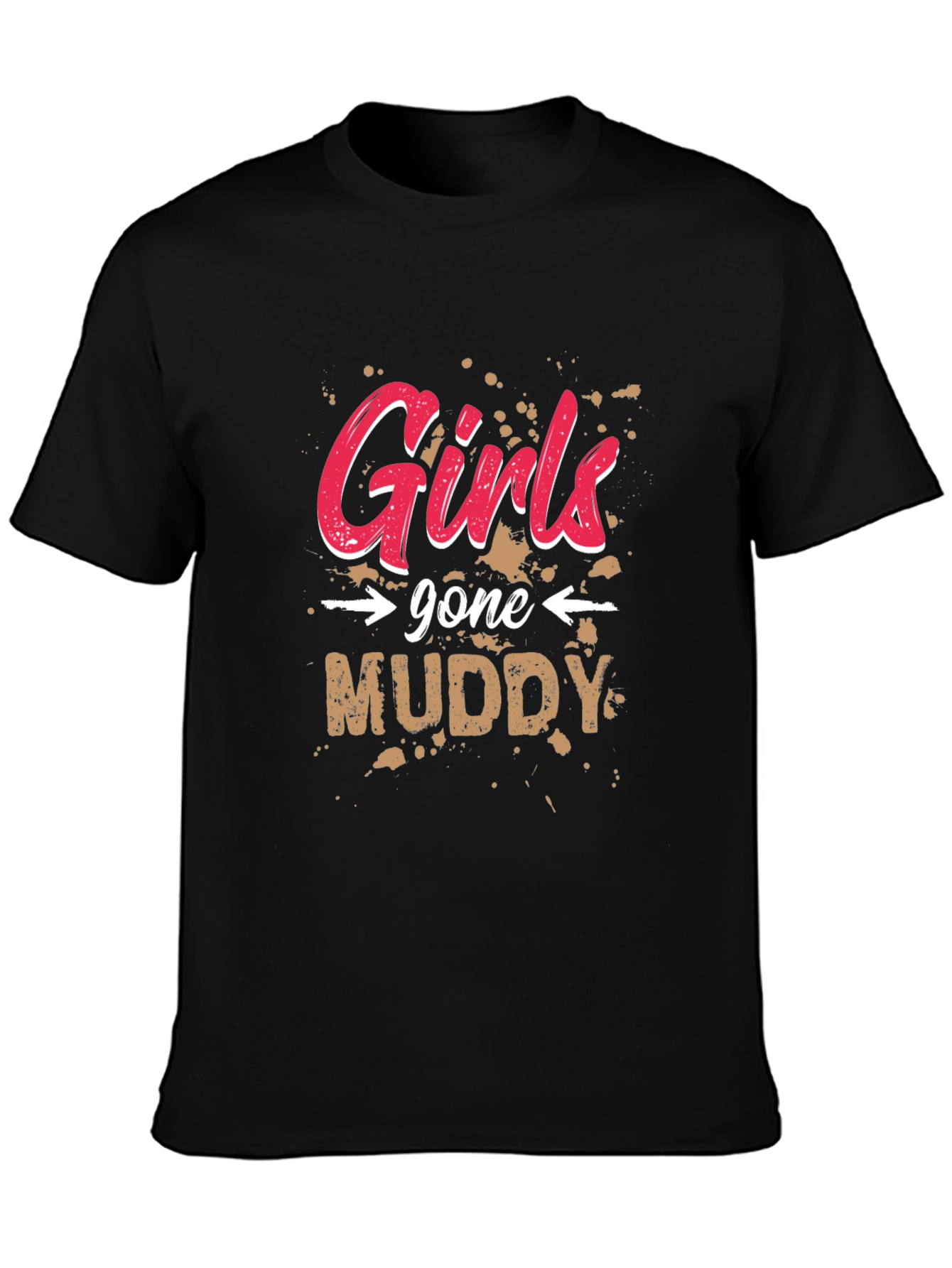 Girls Gone Muddy Black T-Shirt