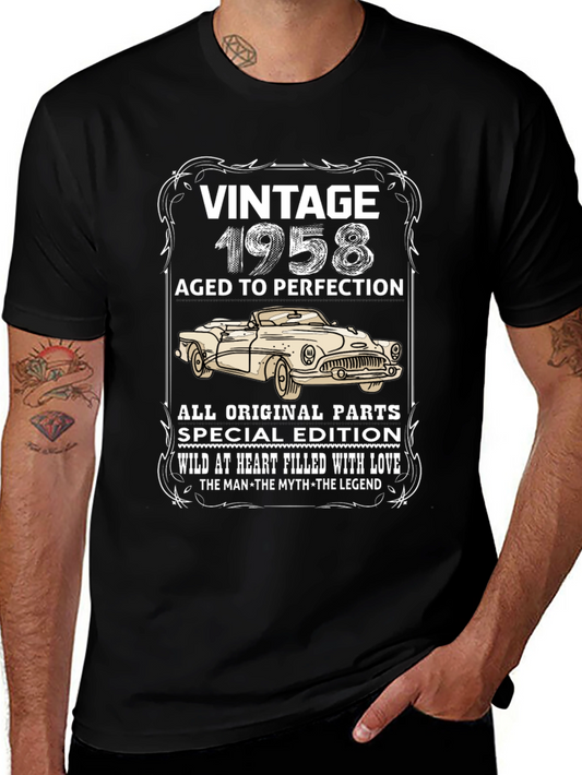 Vintage 1958 Car Graphic T-Shirt