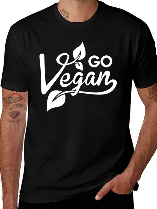 Go Vegan T-Shirt - Stylish Plant-Based Apparel
