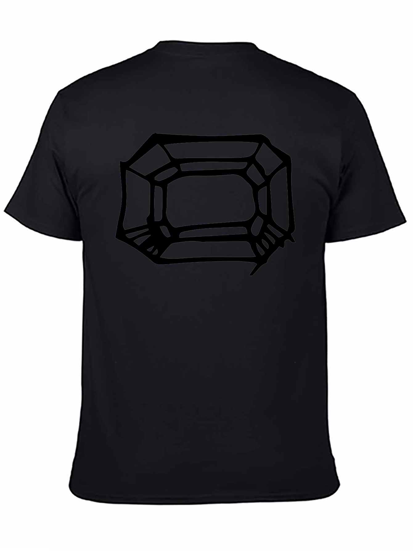 Abstract Black Graphic Tee - Modern Design