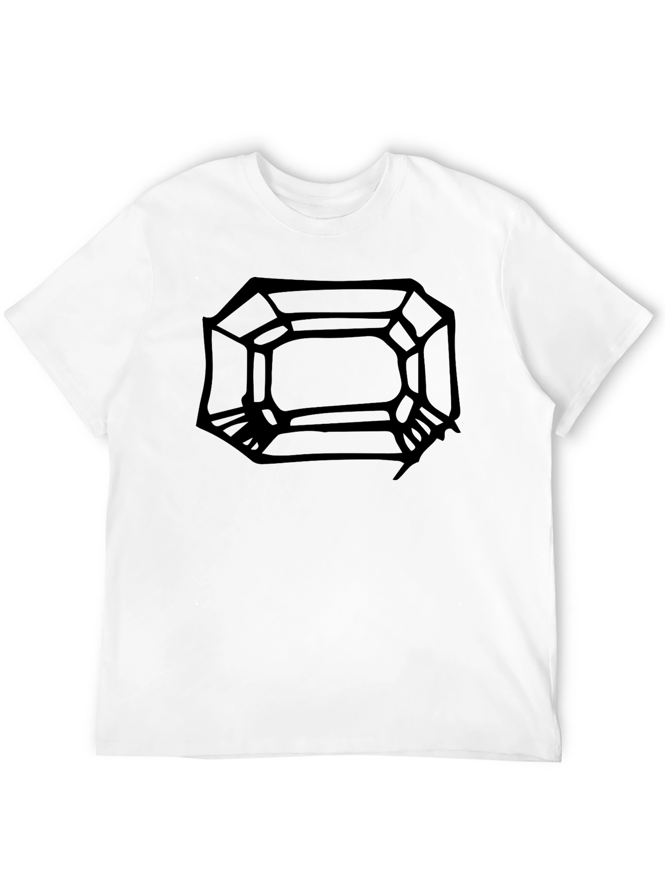 Abstract Black Graphic Tee - Modern Design