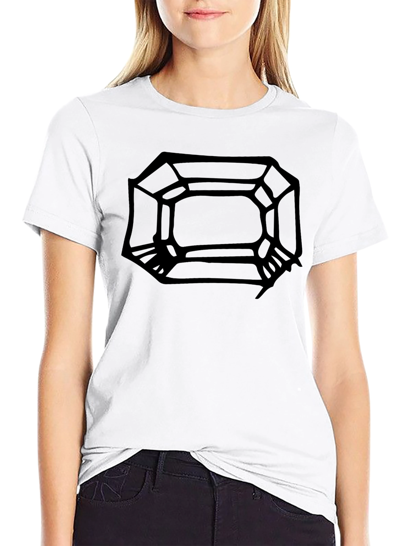 Abstract Black Graphic Tee - Modern Design