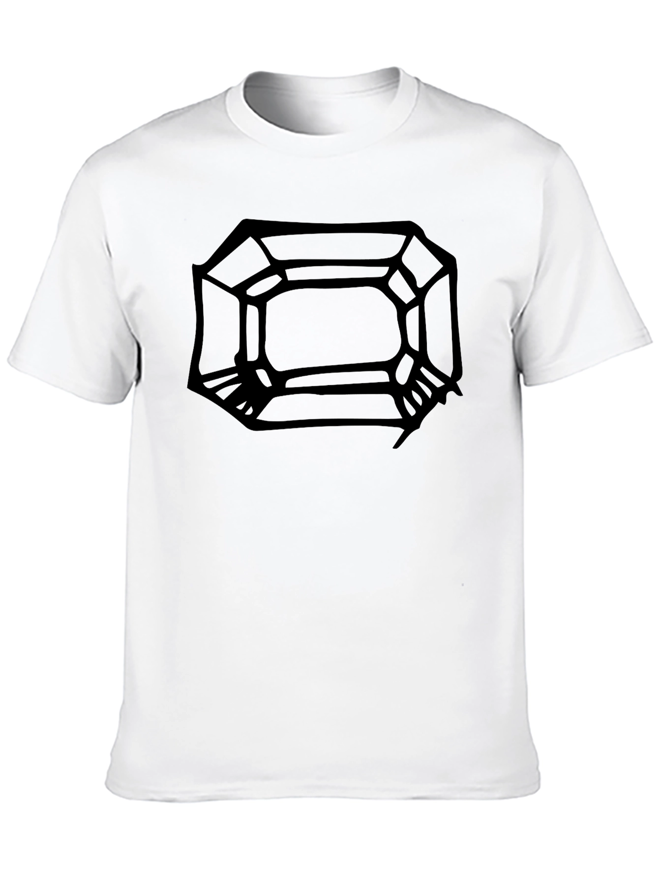 Abstract Black Graphic Tee - Modern Design