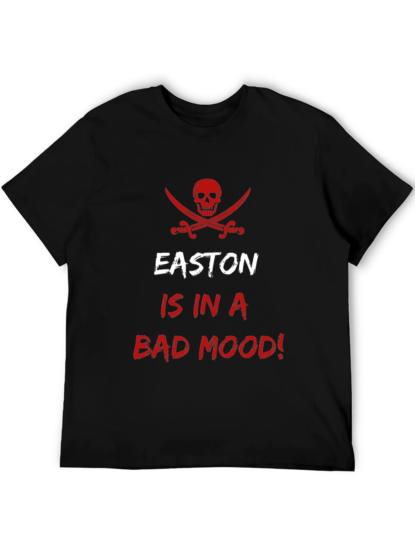 Easton Bad Mood T-Shirt - Skull Pirate Design