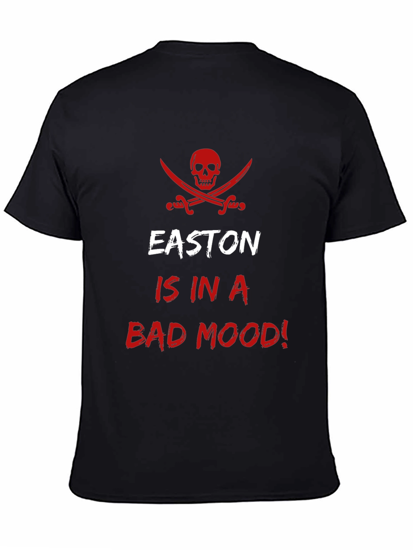 Easton Bad Mood T-Shirt - Skull Pirate Design