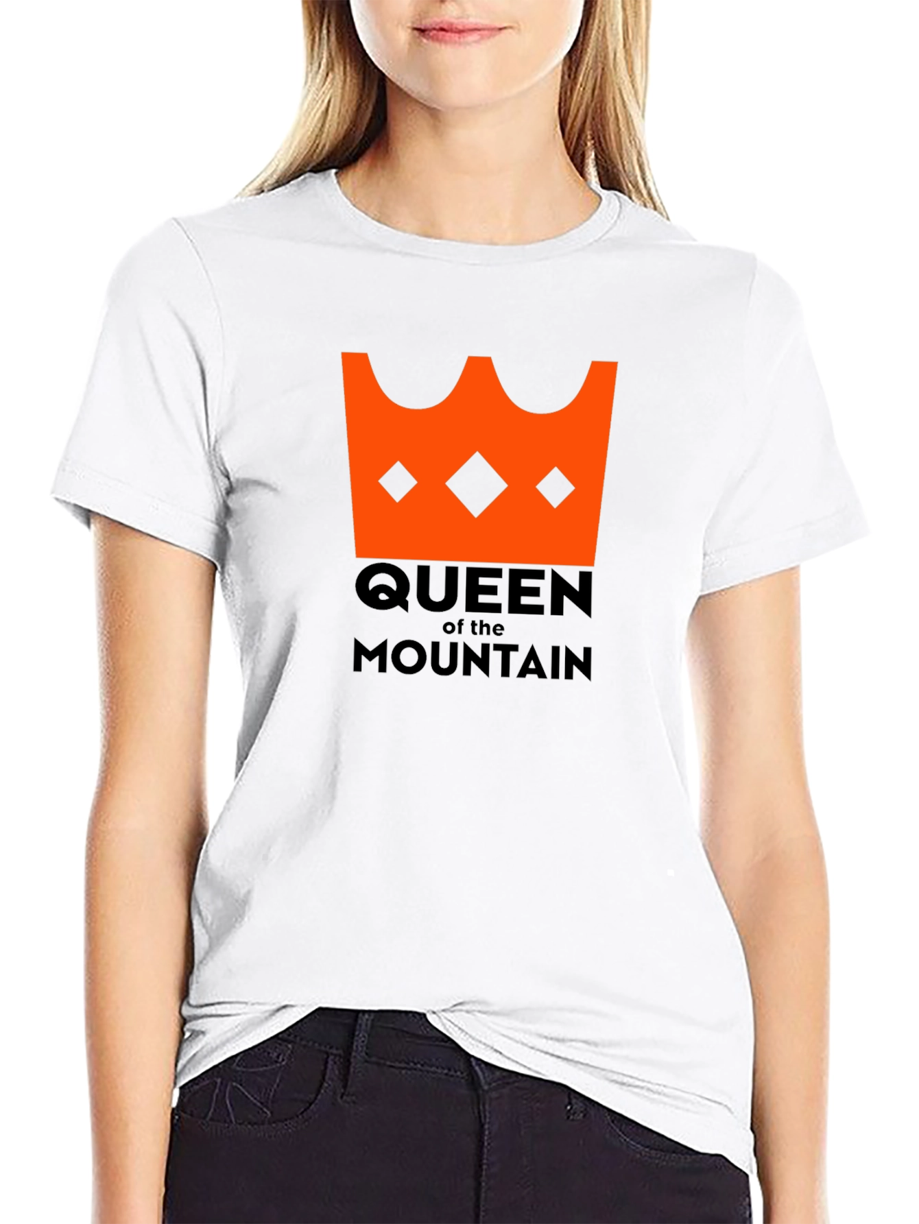 Queen of the Mountain Black Graphic Tee
