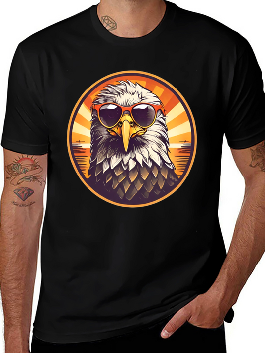 Cool Eagle Graphic Tee - Mens Black T-Shirt