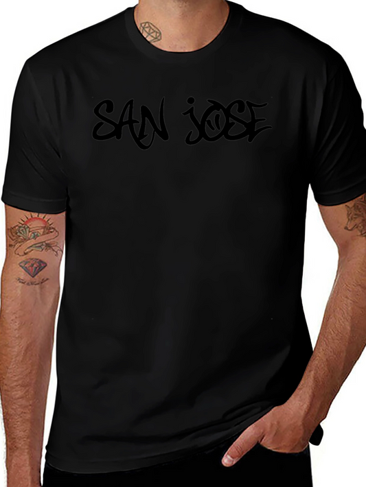 San Jose Graphic Tee - Cool & Casual Black T-Shirt