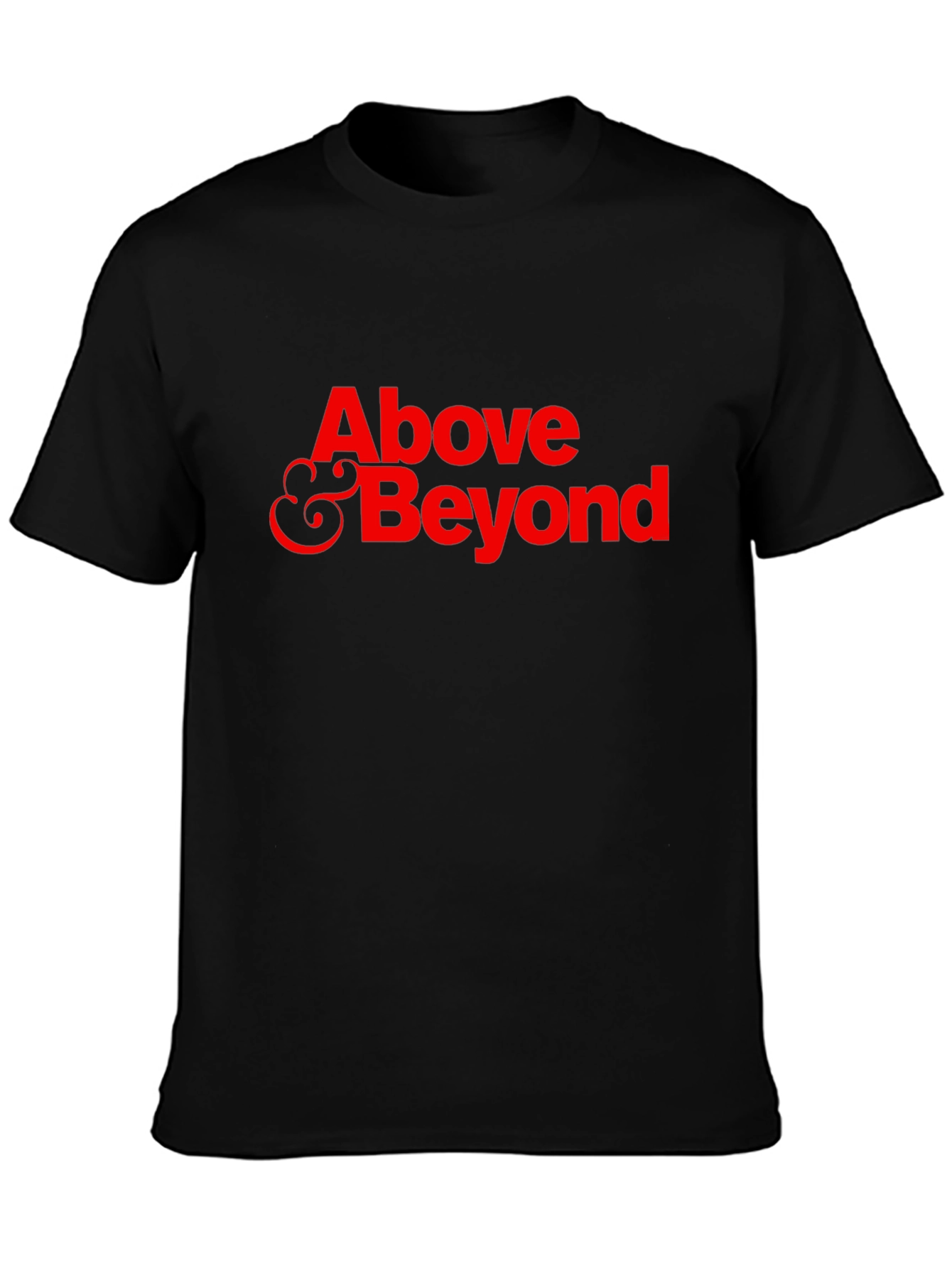 Above & Beyond Black Cotton Graphic Tee