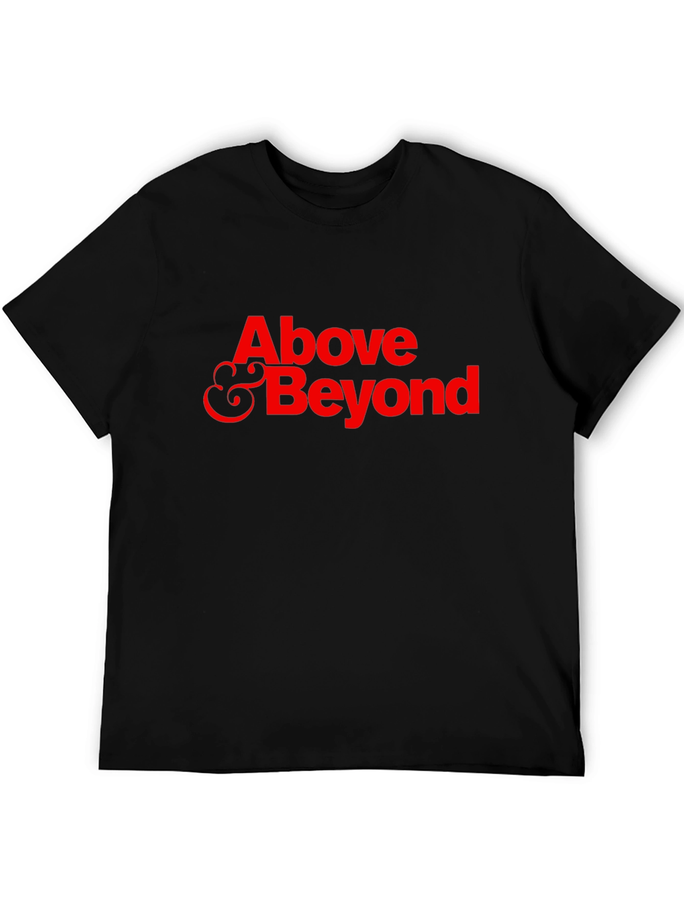 Above & Beyond Black Cotton Graphic Tee