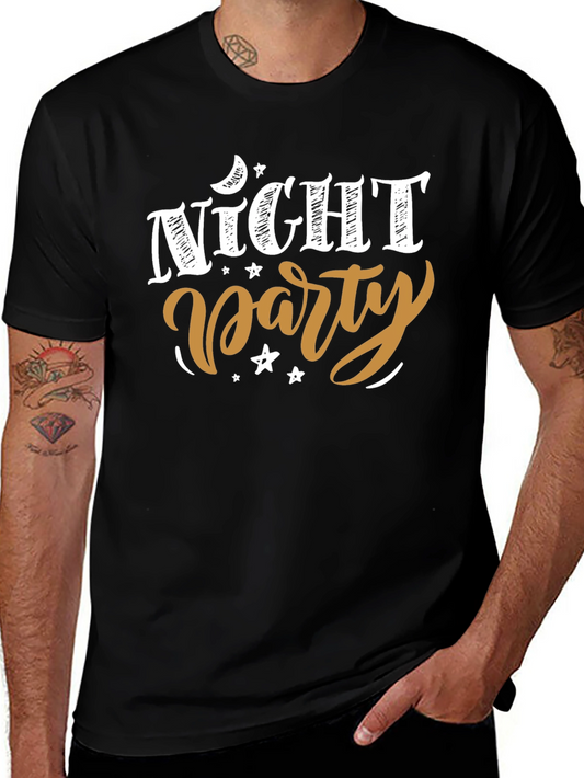 Night Party Graphic Tee - Black T-Shirt