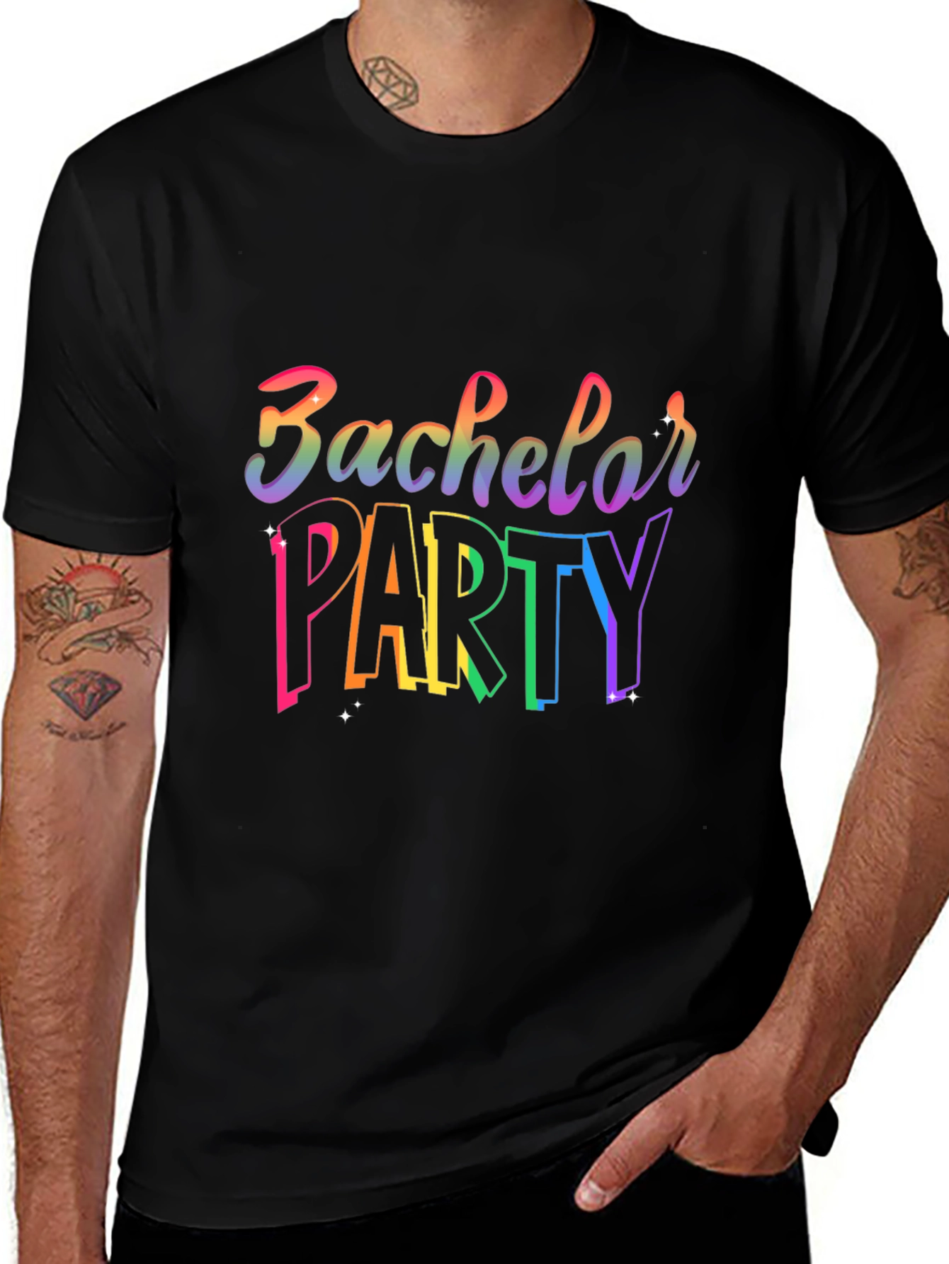 Rainbow Bachelor Party T-Shirt