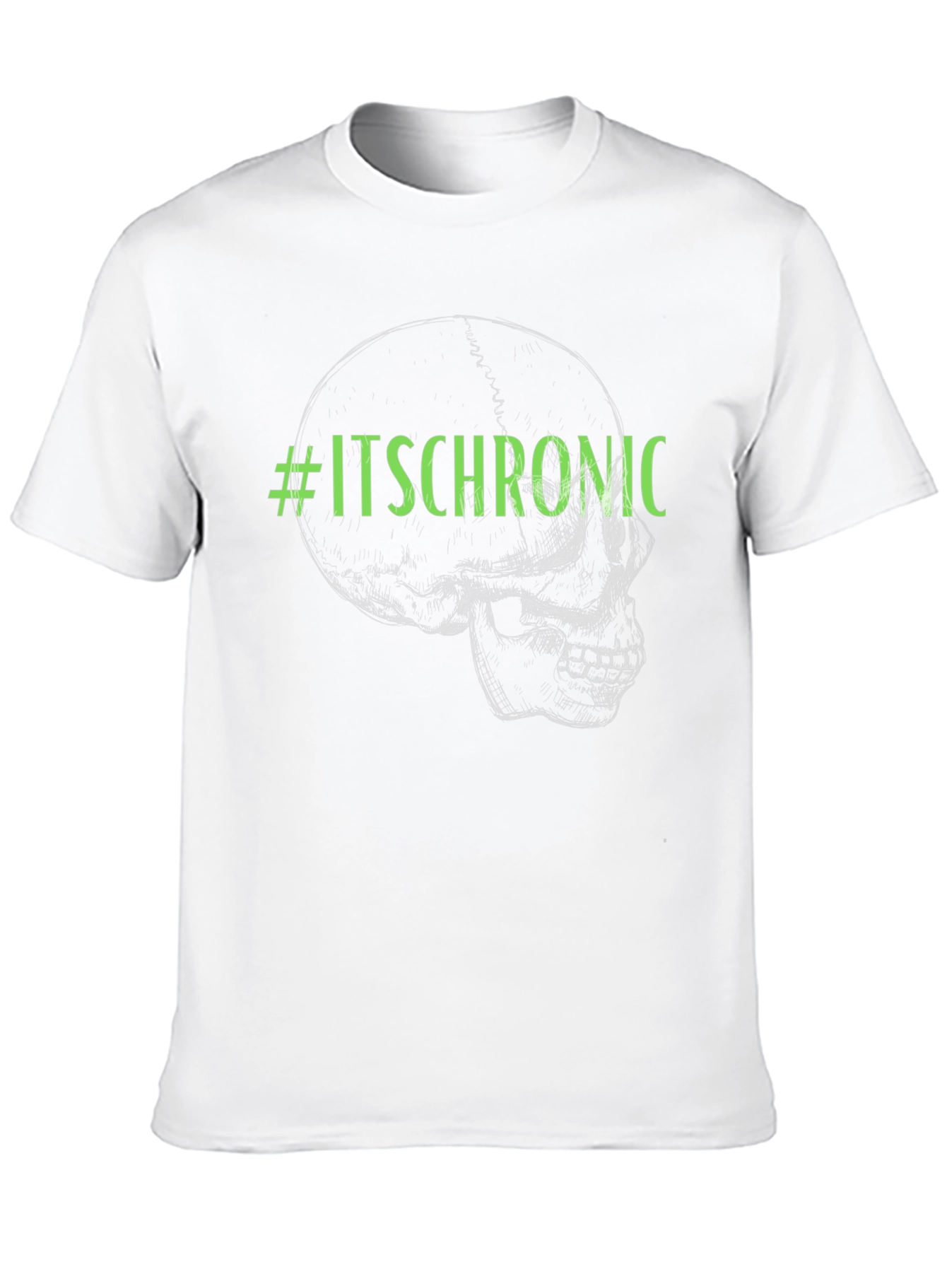 #ItsChronic Skull Graphic Black T-Shirt