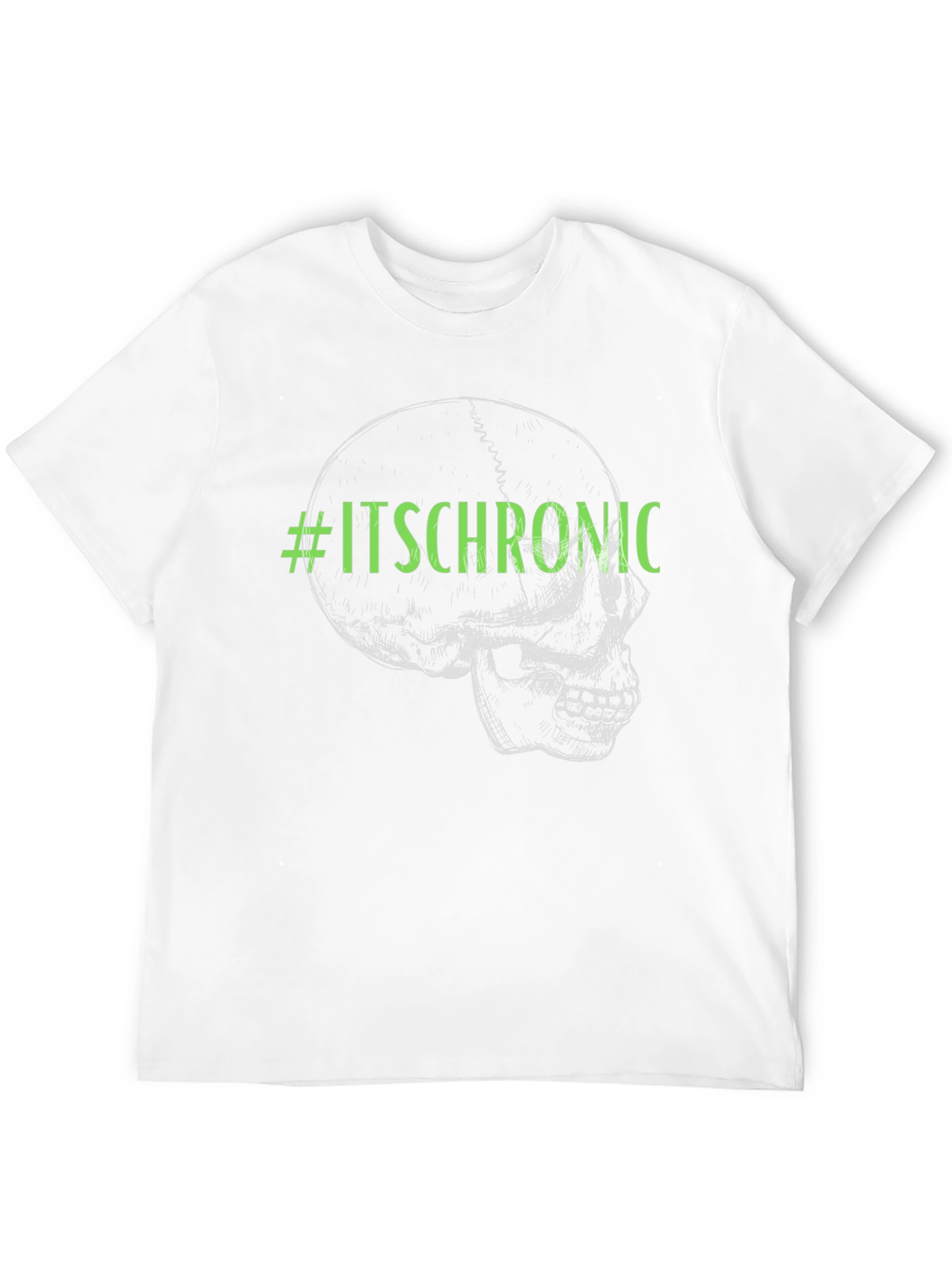 #ItsChronic Skull Graphic Black T-Shirt
