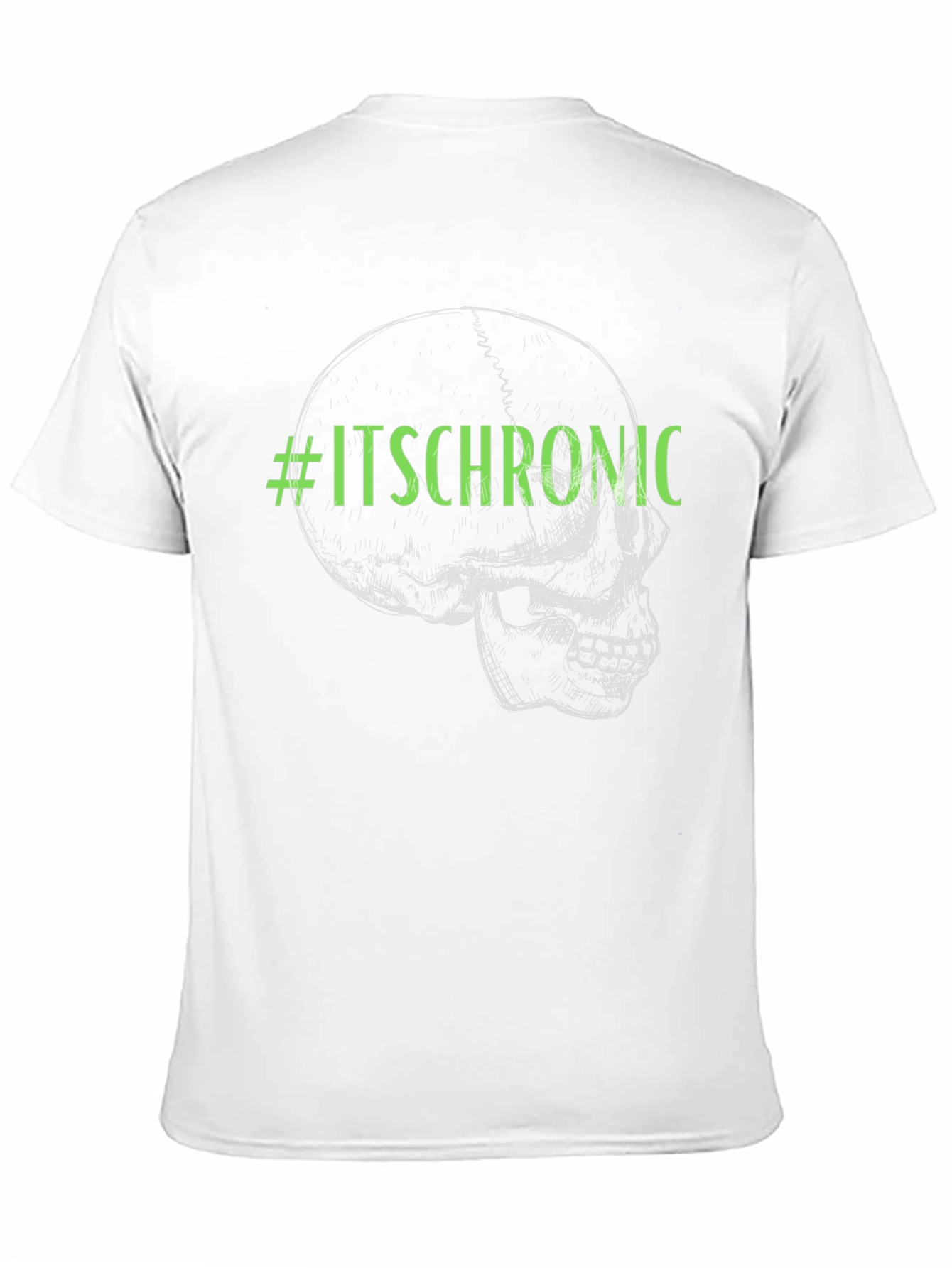 #ItsChronic Skull Graphic Black T-Shirt
