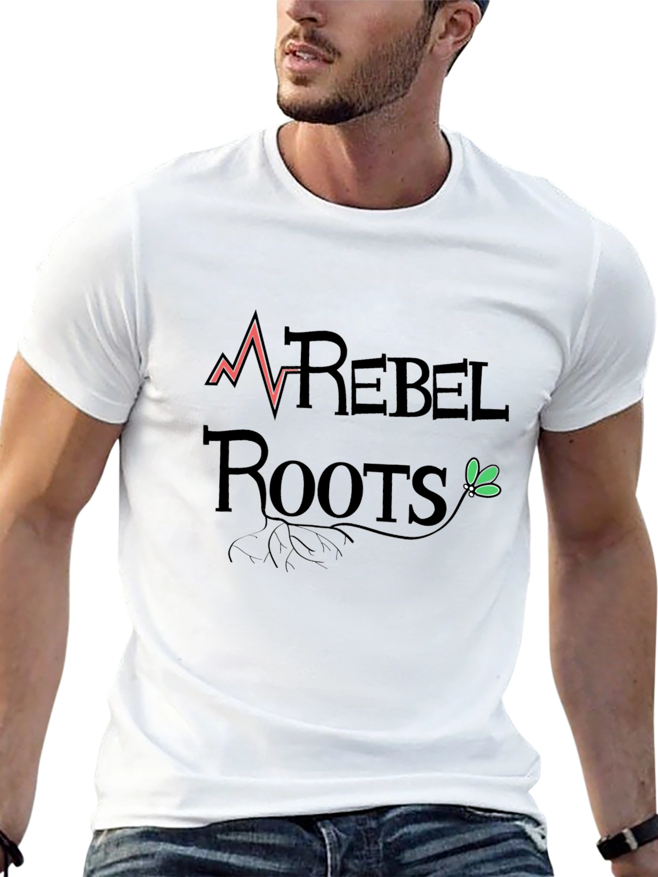 Rebel Roots Graphic Tee - Bold Statement Shirt