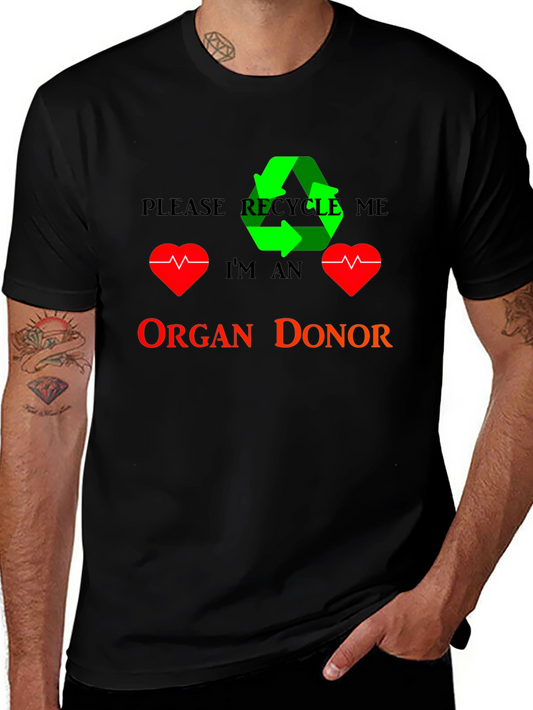 Recycle Organ Donor T-Shirt Black