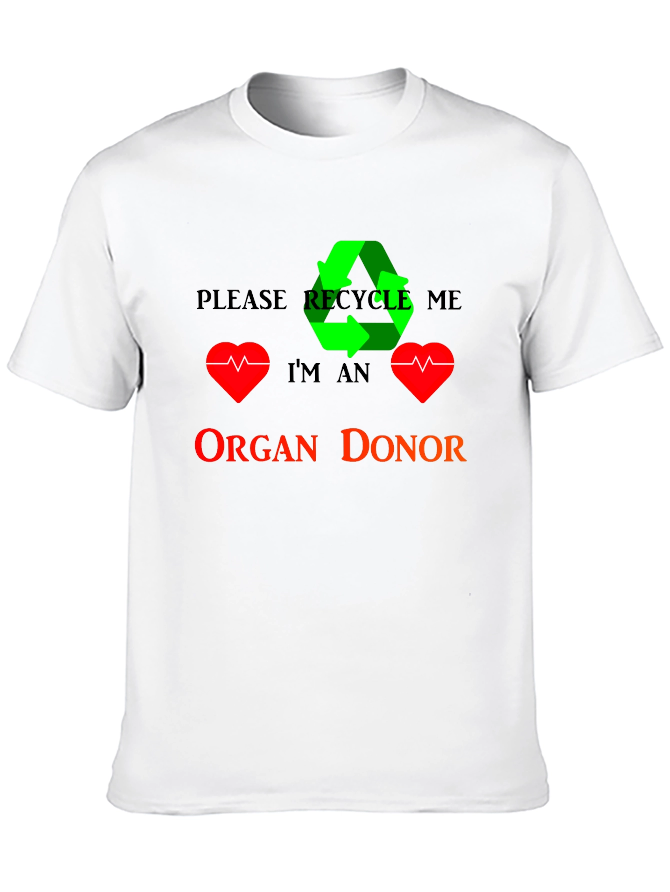 Recycle Organ Donor T-Shirt Black