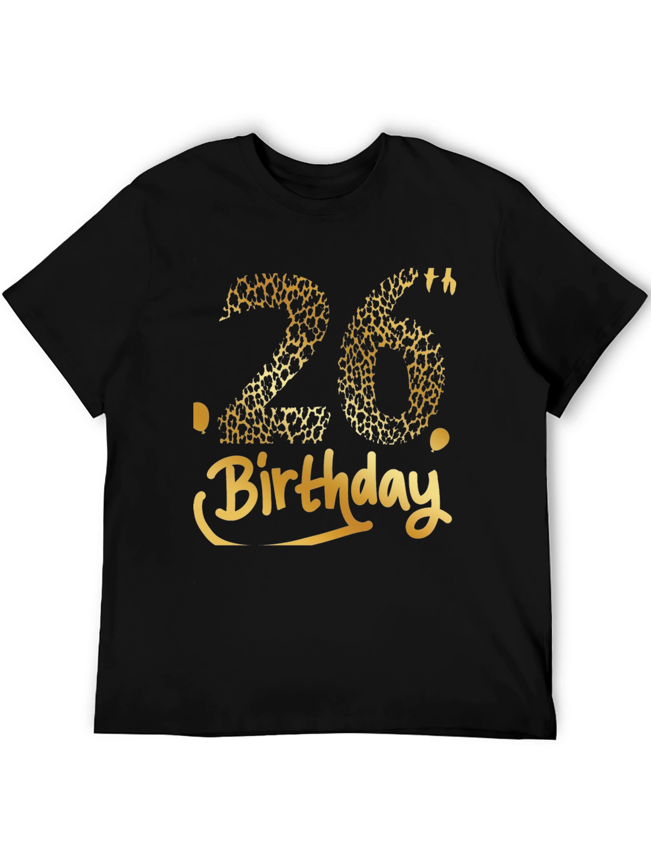 26th Birthday Leopard Print Graphic Tee