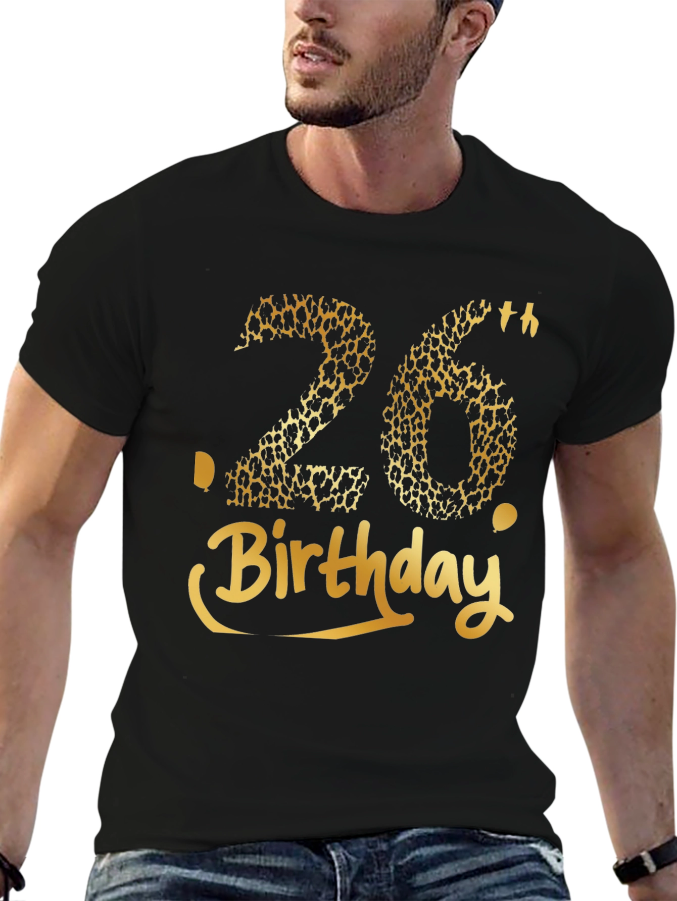 26th Birthday Leopard Print Graphic Tee