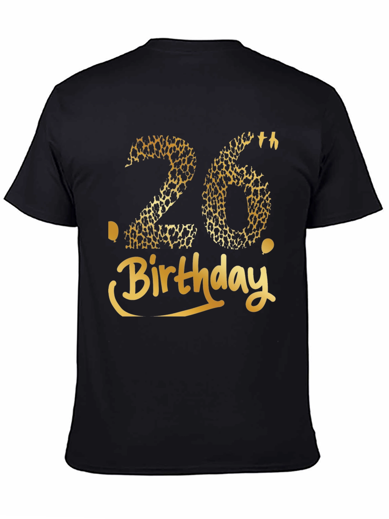 26th Birthday Leopard Print Graphic Tee