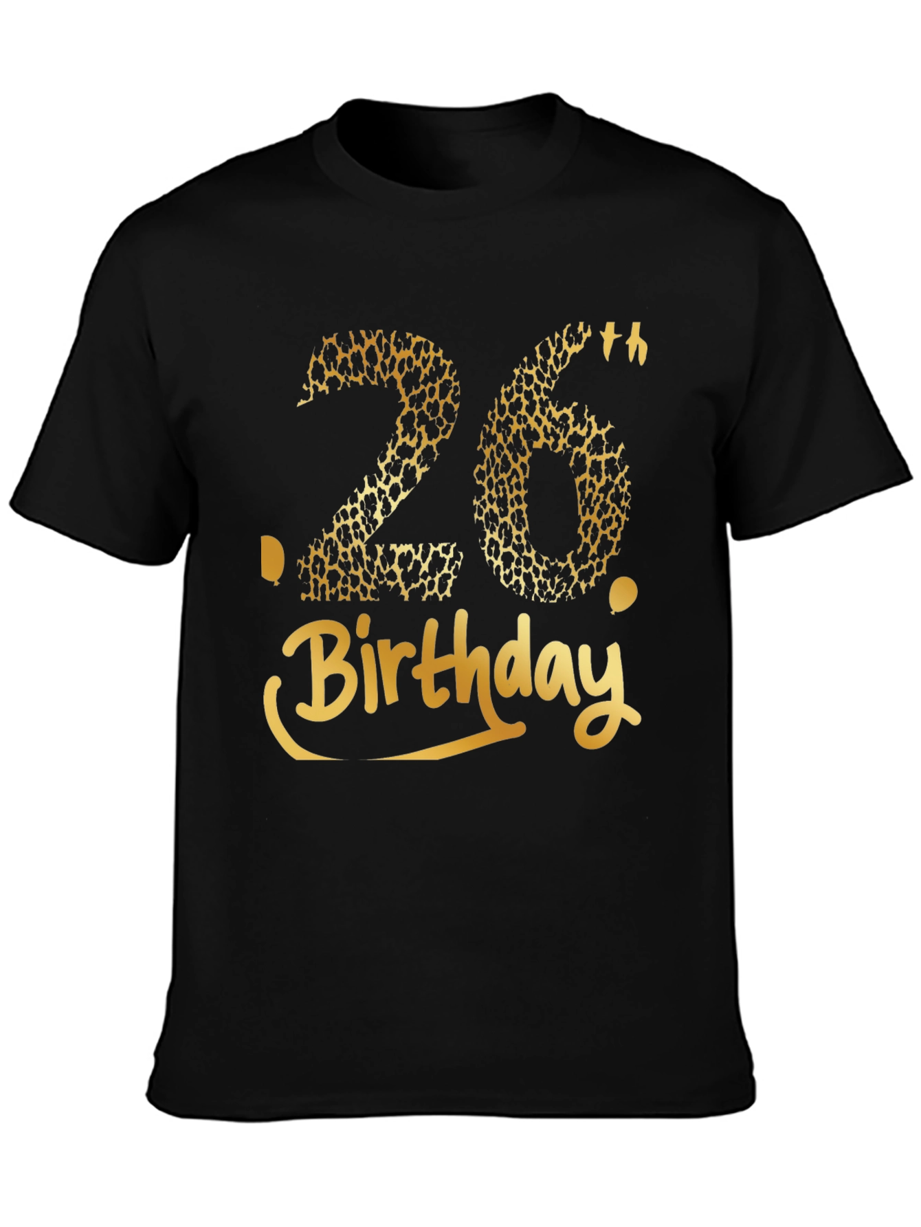 26th Birthday Leopard Print Graphic Tee