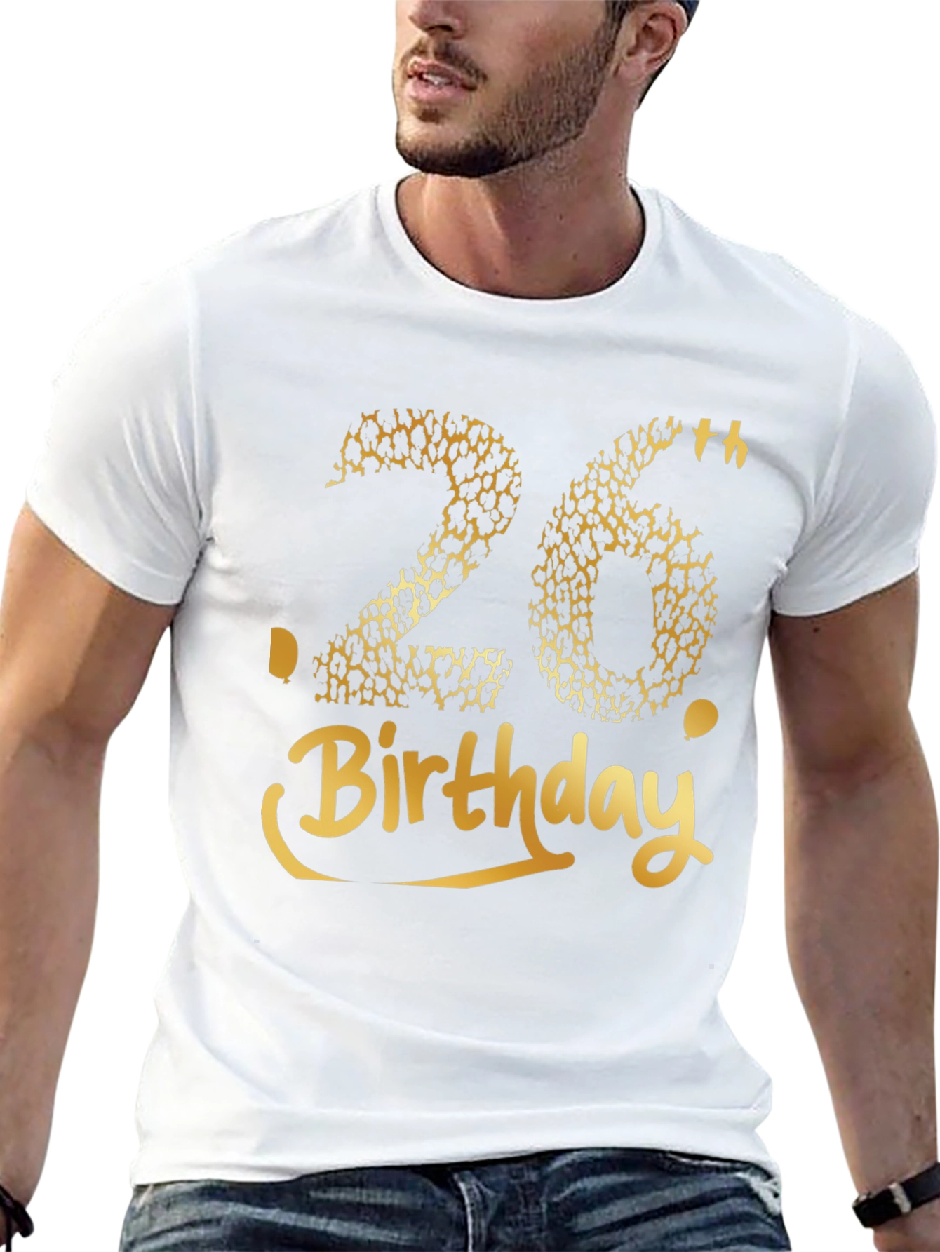 26th Birthday Leopard Print Graphic Tee