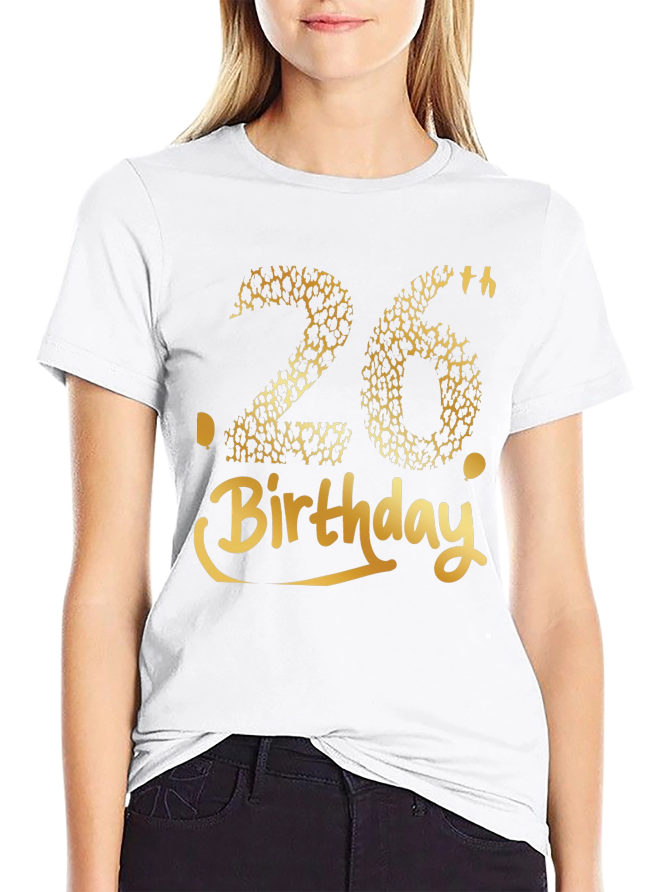 26th Birthday Leopard Print Graphic Tee