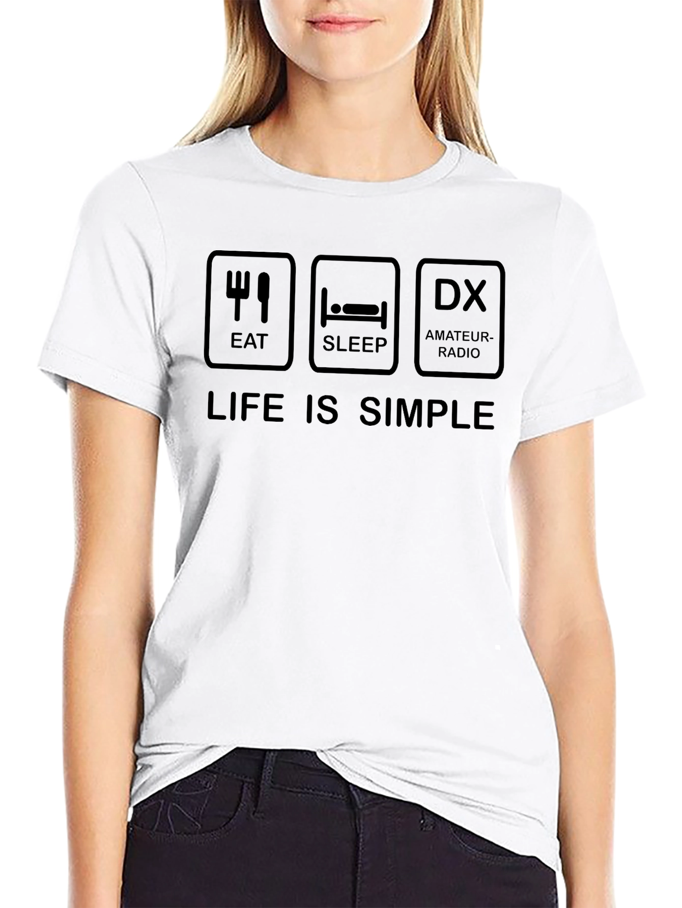 Eat Sleep DX Amateur Radio T-Shirt