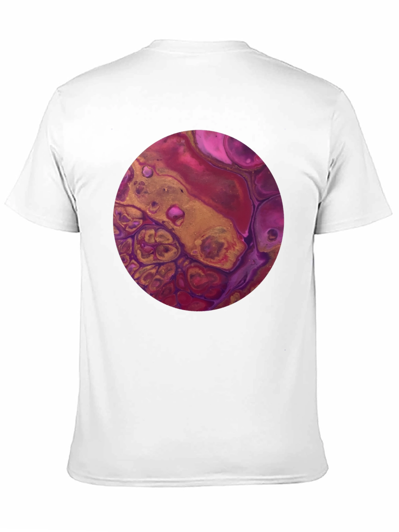 Abstract Art Circle Graphic Tee - Black