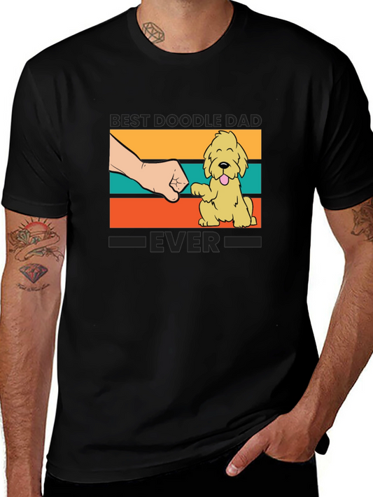 Best Doodle Dad Ever T-Shirt - Cute Dog Design