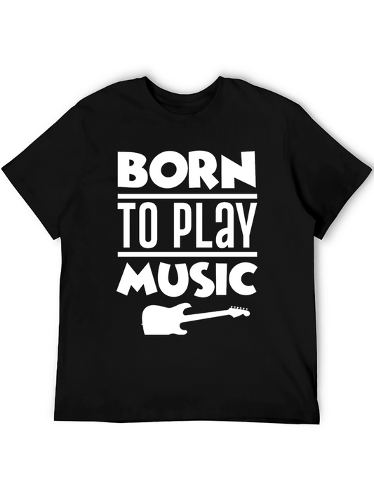 Born To Play Music Graphic T-Shirt