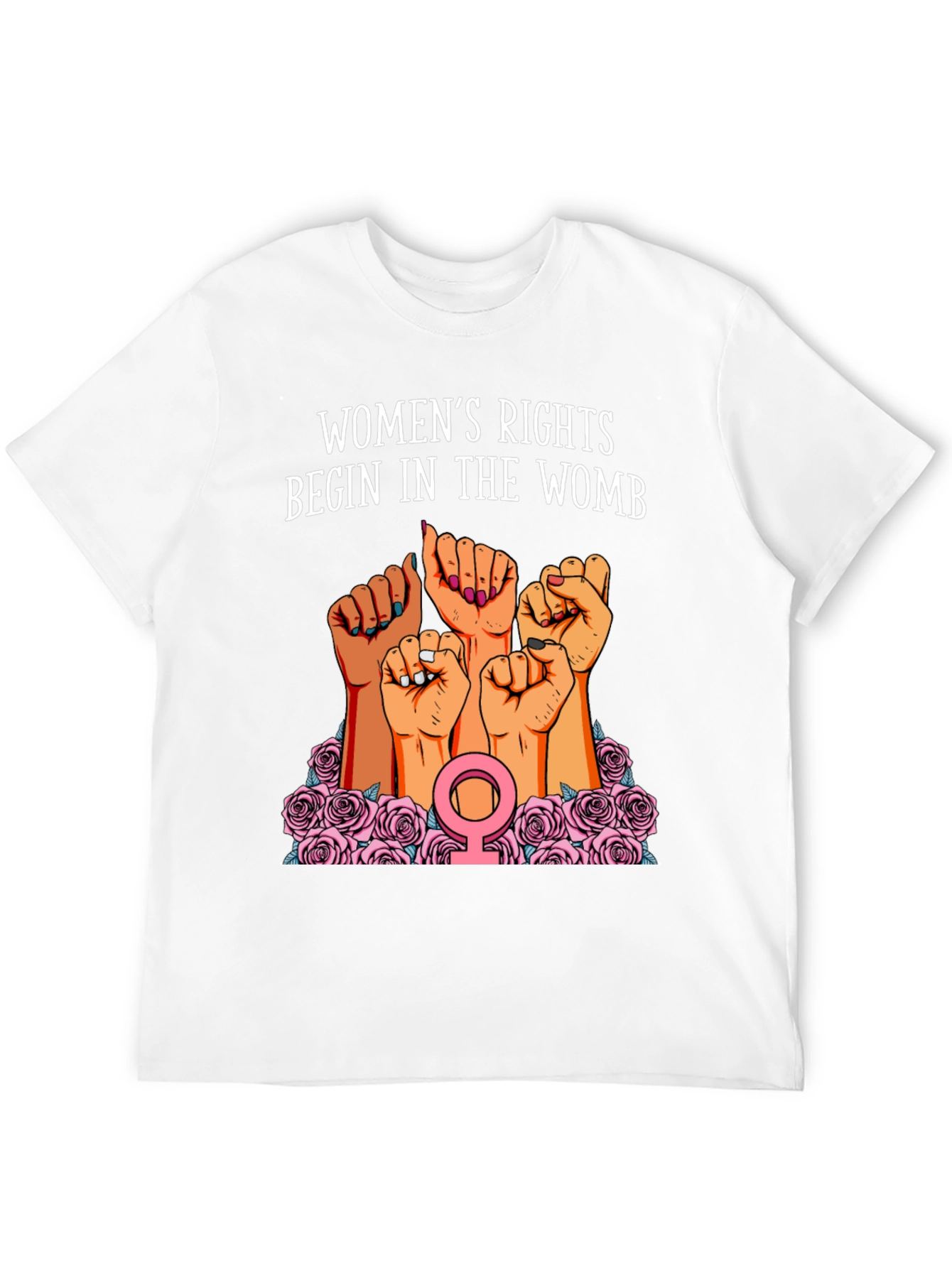 Womens Rights Begin In The Womb Graphic Tee