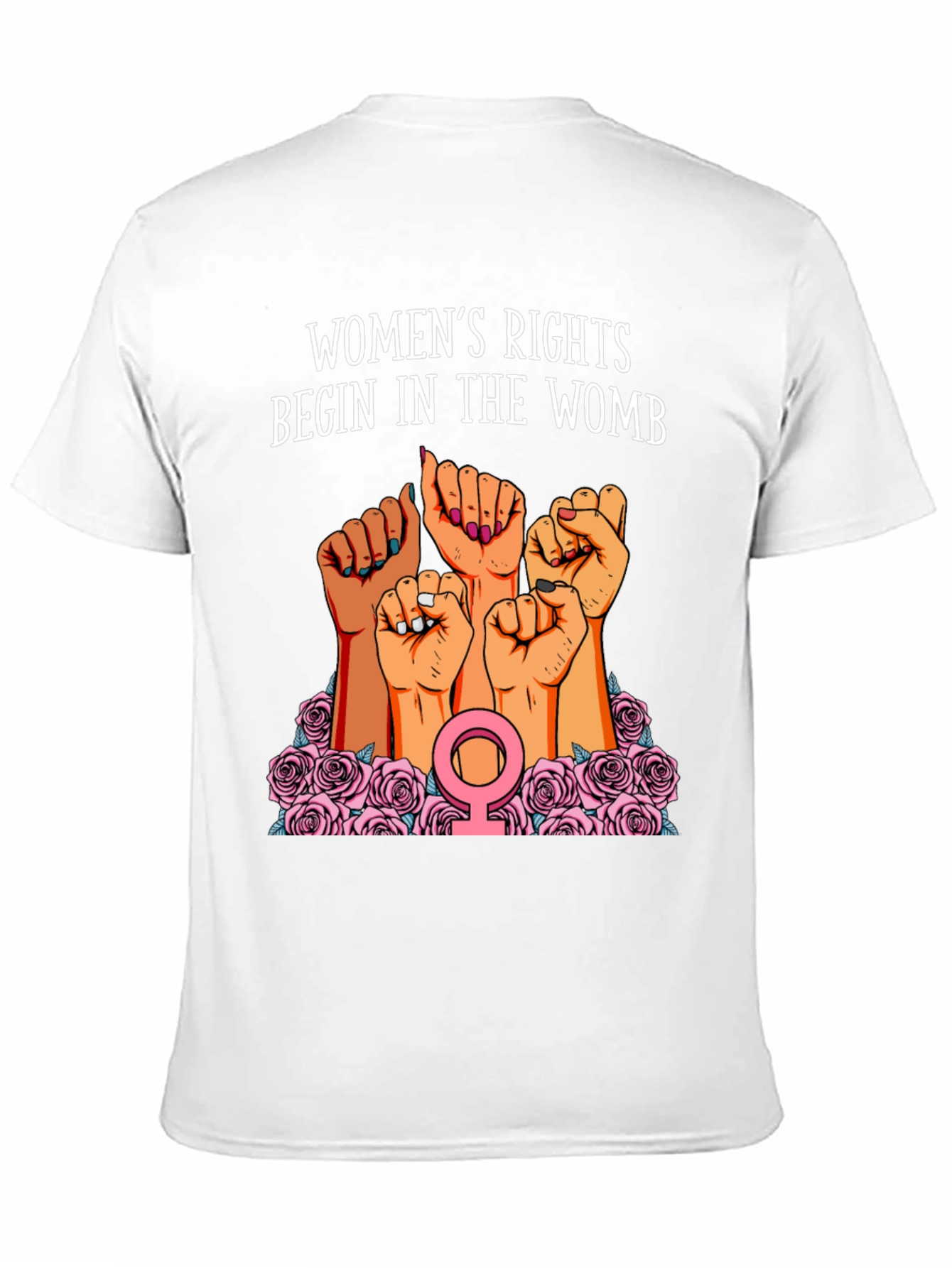 Womens Rights Begin In The Womb Graphic Tee