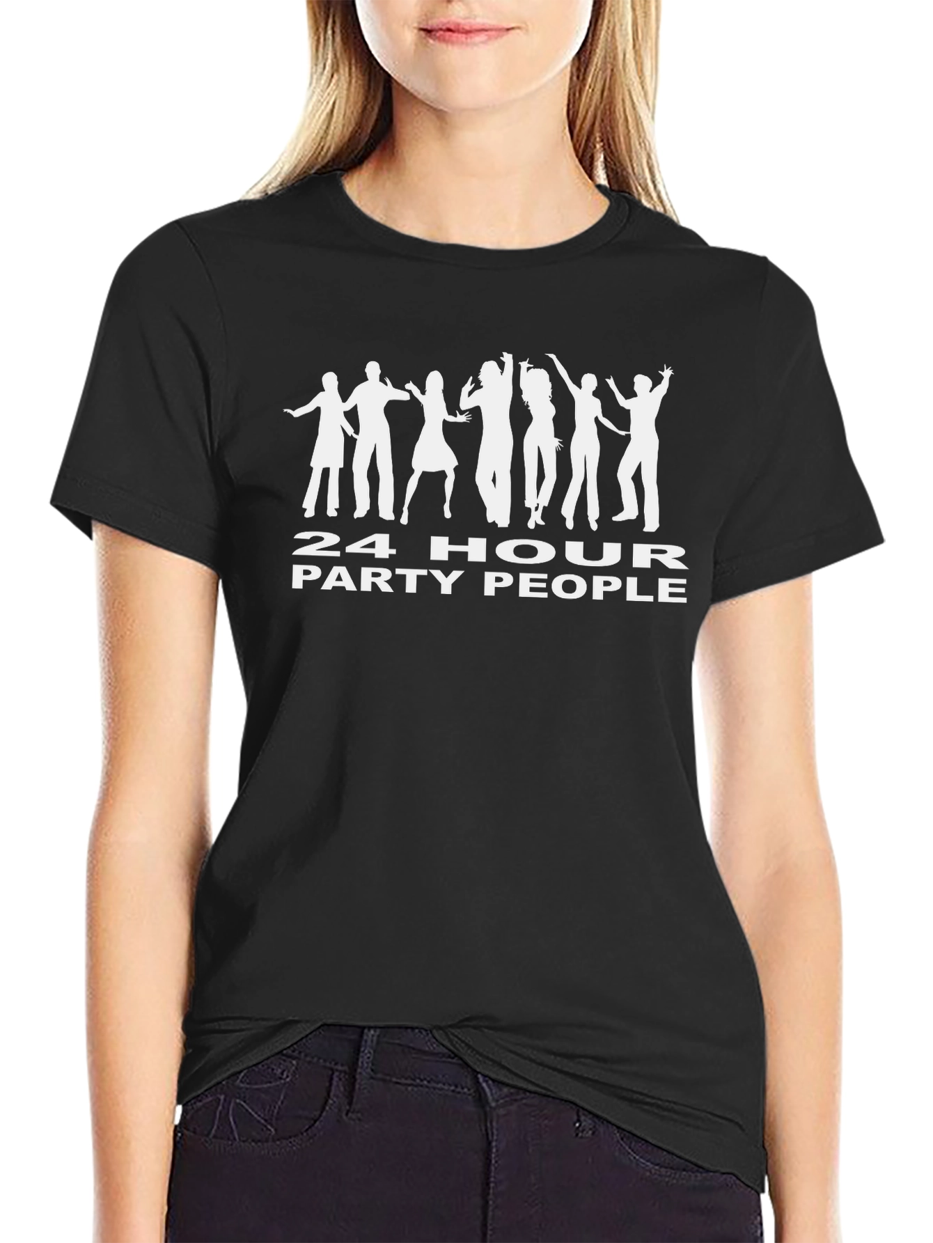24 Hour Party People Graphic Tee - Black