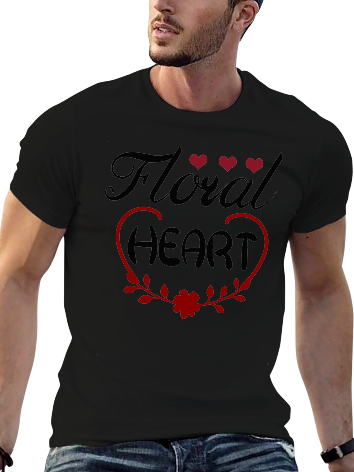 Floral Heart Graphic Tee
