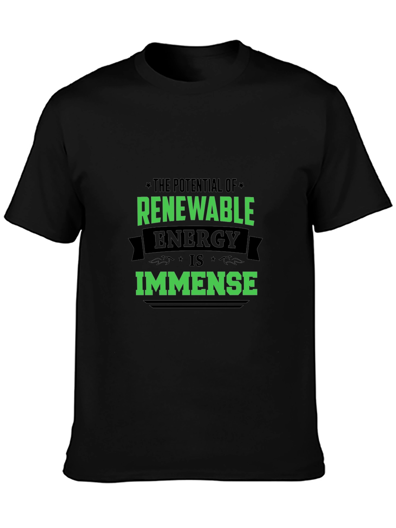 Renewable Energy T-Shirt - Black