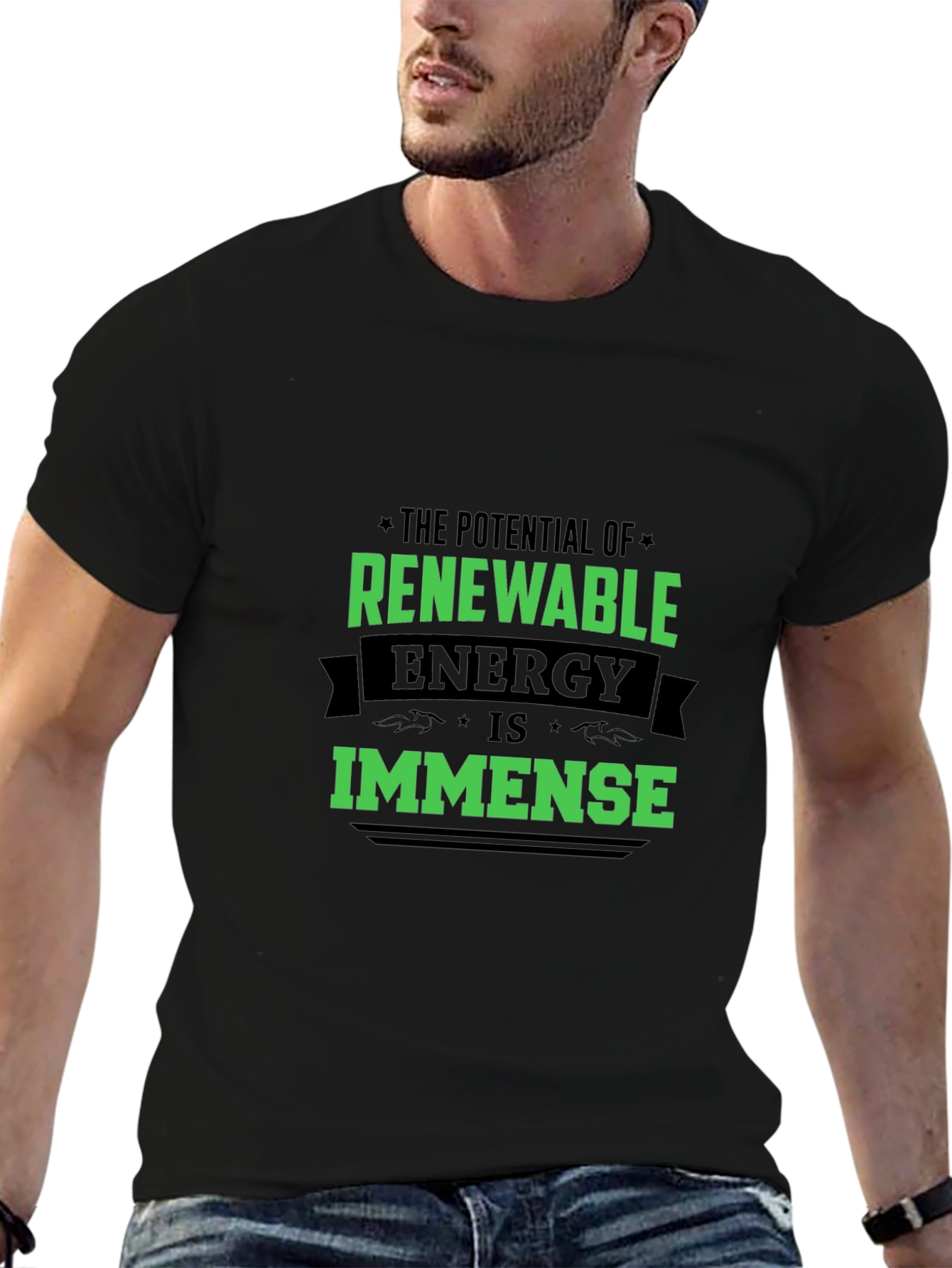 Renewable Energy T-Shirt - Black