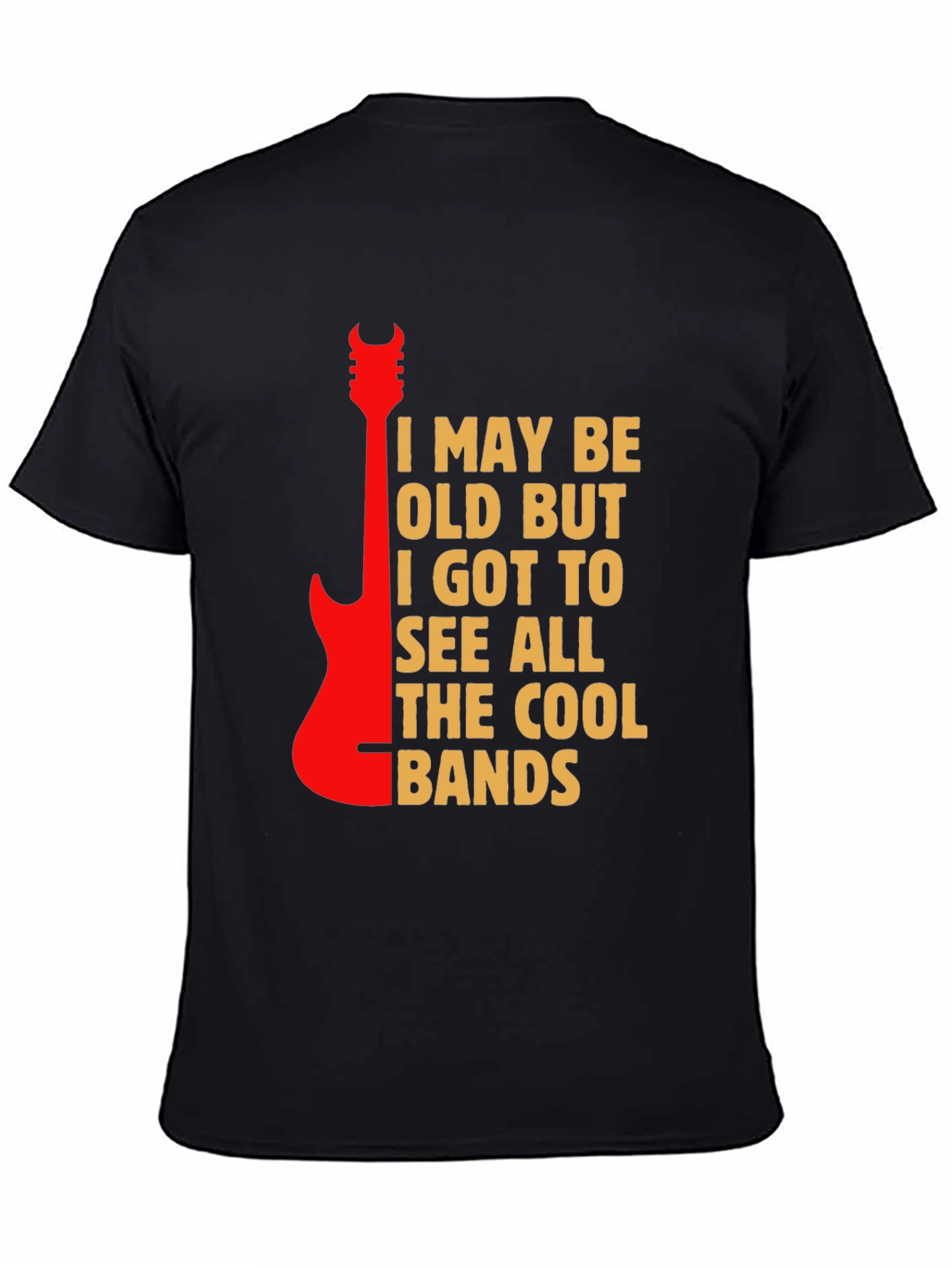 Cool Bands Guitar Graphic T-Shirt