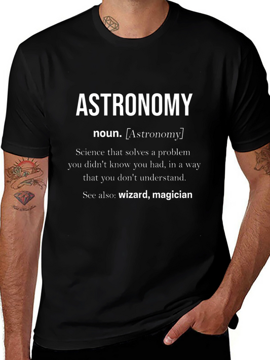 Astronomy Definition Black T-Shirt