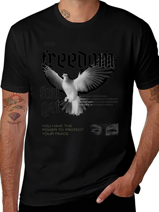 Freedom Dove Graphic T-Shirt - Protect Your Peace