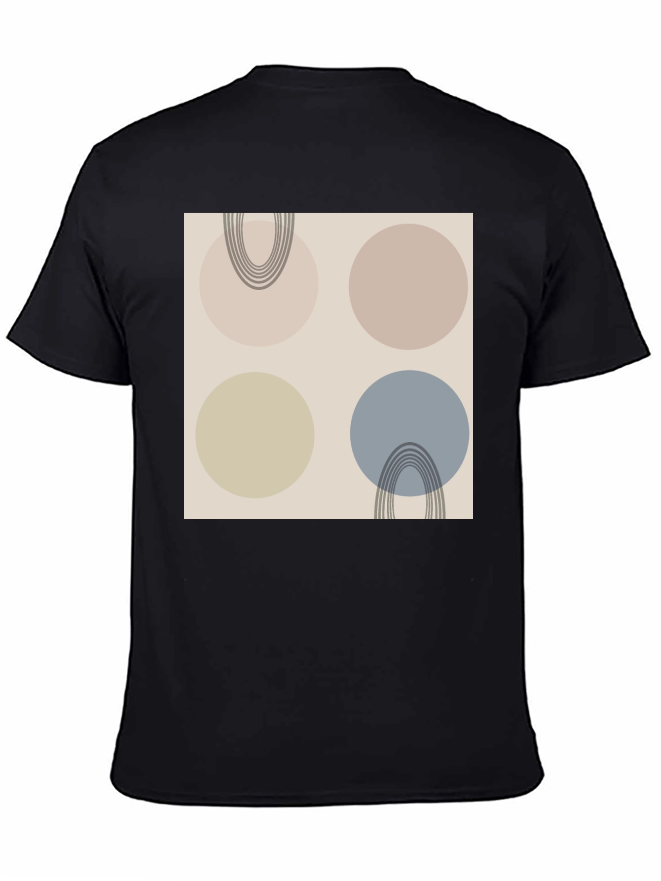 Abstract Circle Pattern Graphic Tee