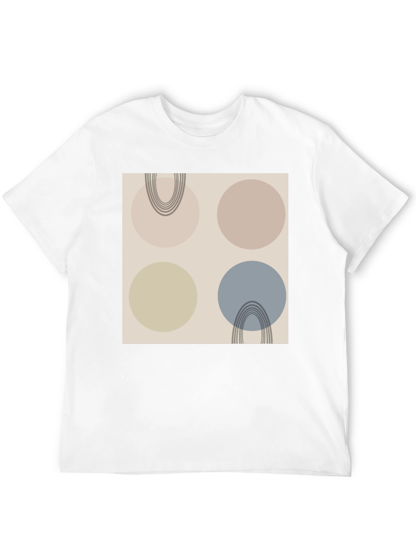 Abstract Circle Pattern Graphic Tee