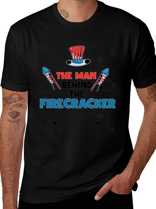 The Man Behind The Firecracker T-Shirt