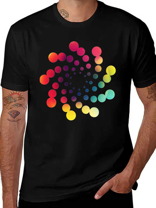 Vibrant Spiral Graphic T-Shirt - Modern Design