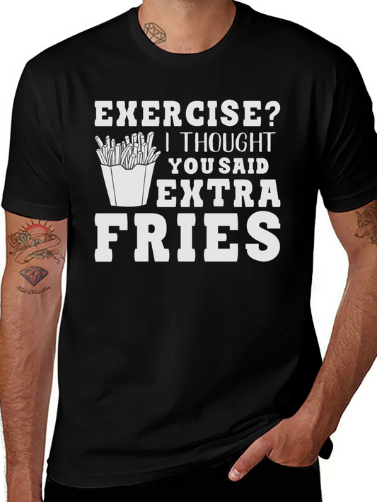 Extra Fries T-Shirt - Funny Foodie Tee