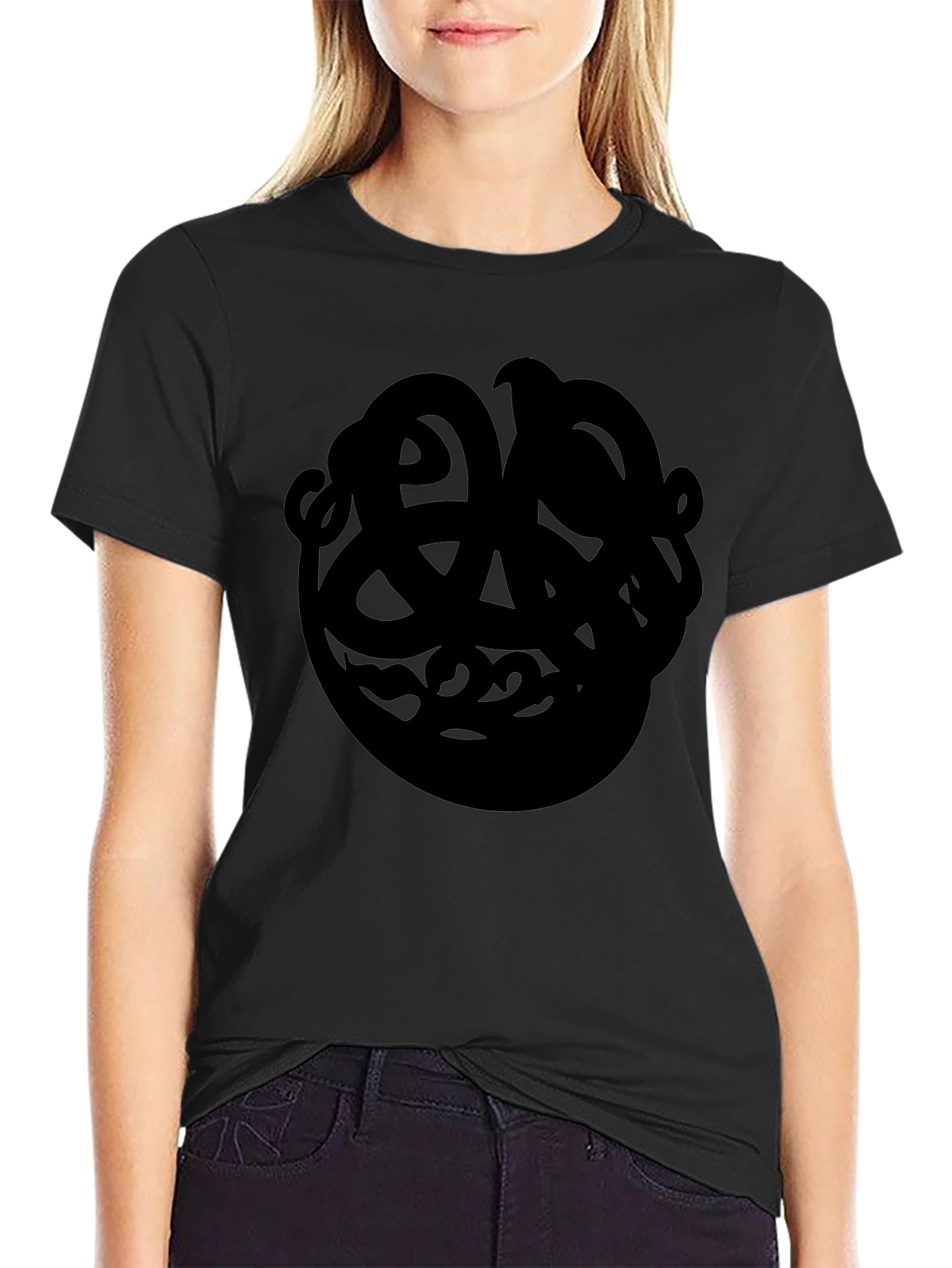 Abstract Design Black T-Shirt
