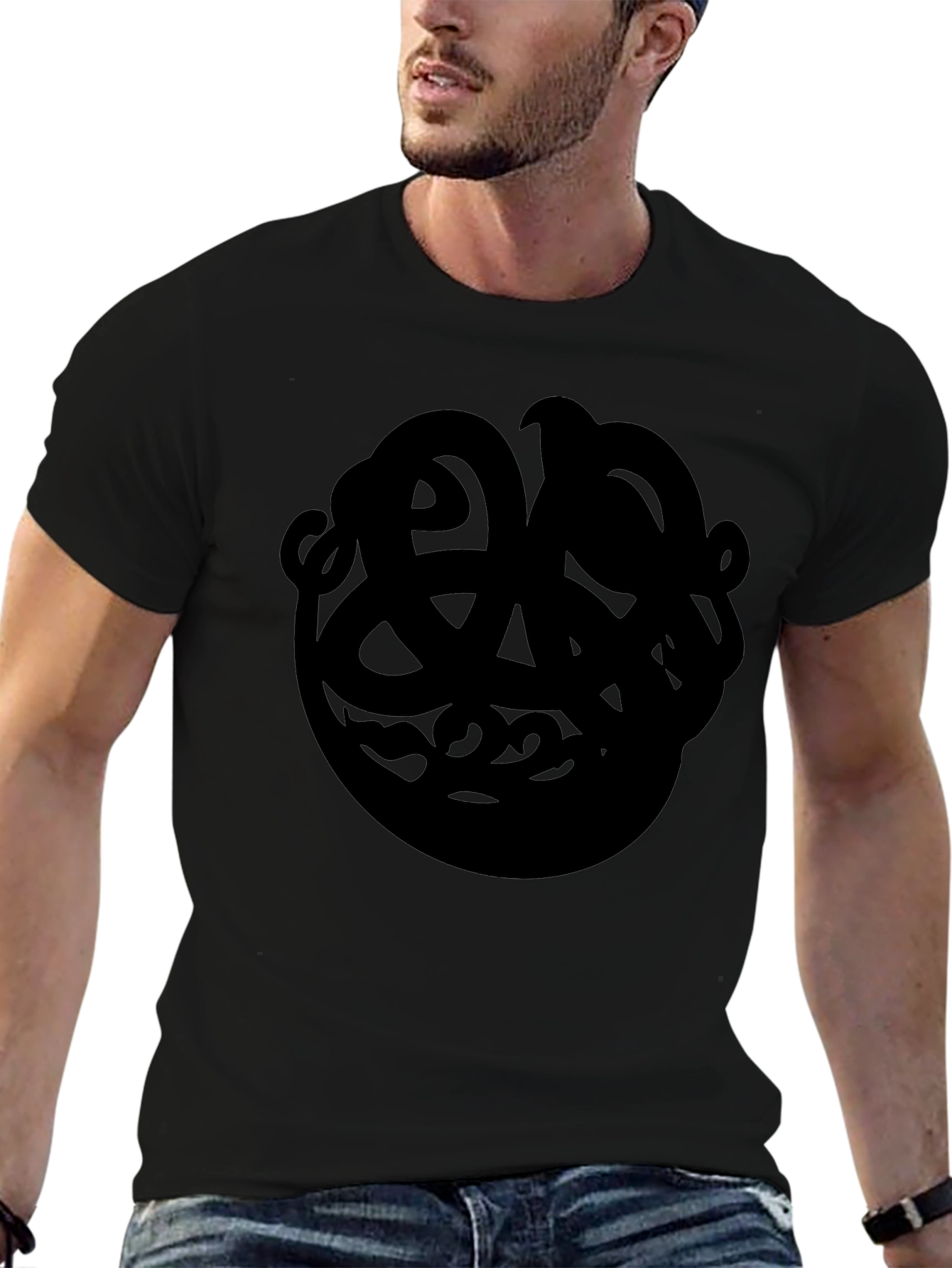 Abstract Design Black T-Shirt