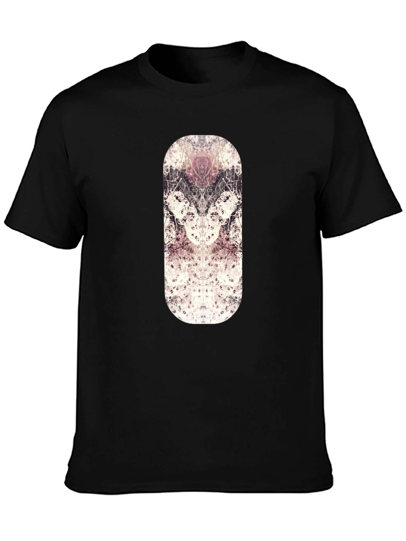 Abstract Art Graphic Print Black T-Shirt