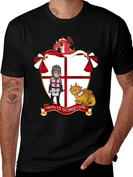St. Georges Day T-Shirt with Dragons